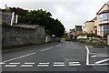 Belmont road at the junction with Church Hill