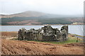 NX4895 : Remains of Loch Doon castle, as relocated today by Paul Collins