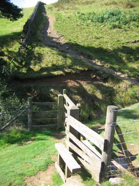 Stile and Path Above Clough Farm