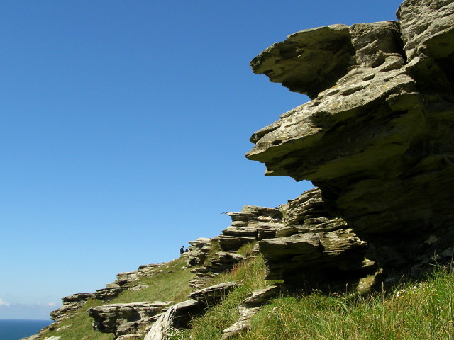 Rock outcrops on The Island