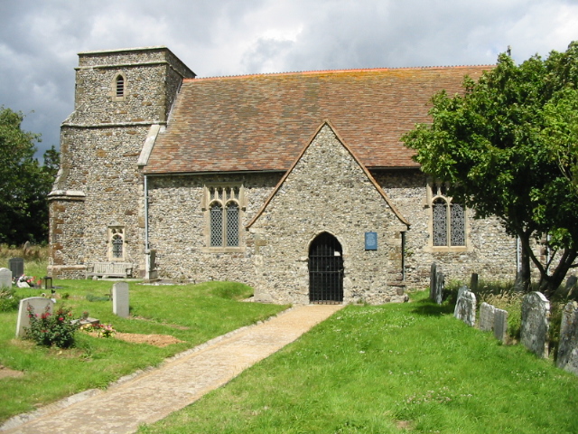 St Mary's church Capel-le-Ferne © Nick Smith :: Geograph Britain and ...