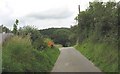 Country lane linking Llanfaes and Sling