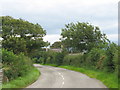 Bend in the road near Bryn Bella Farmhouse