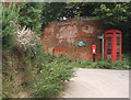 Church End telephone box and postbox