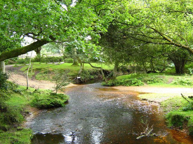 Ford through Dockens Water © George Evans :: Geograph Britain and Ireland