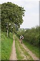 SU4739 : Bridleway approaching Wonston by Peter Facey