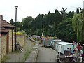 Canalside moorings, Brentford