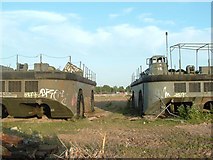 SU6403 : Amphibious vehicles at the Pound's scrap yard by Deanna Earley
