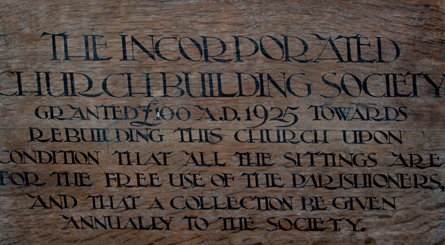Church Building Society Grant