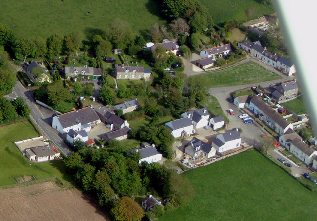 Aerial view of Castle Morris