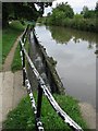 Spillway above Kidlington Green Lock on the Oxford Canal