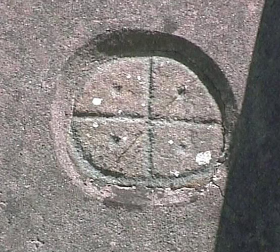 Wheel Cross at Llanllawer Church