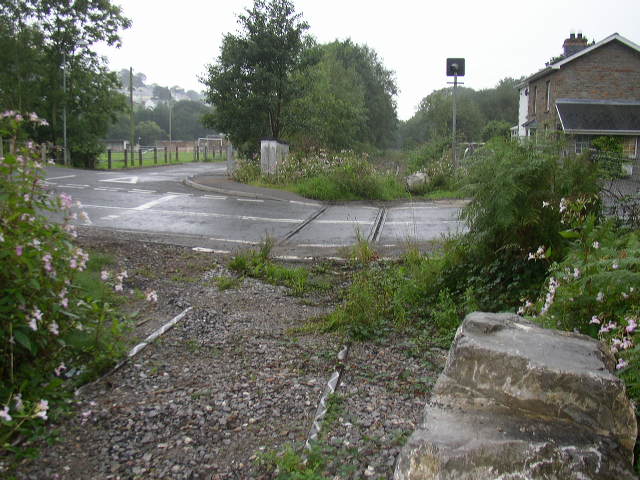Road crossing disused railway