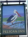 Sign for the Pelican Inn, Stapleford