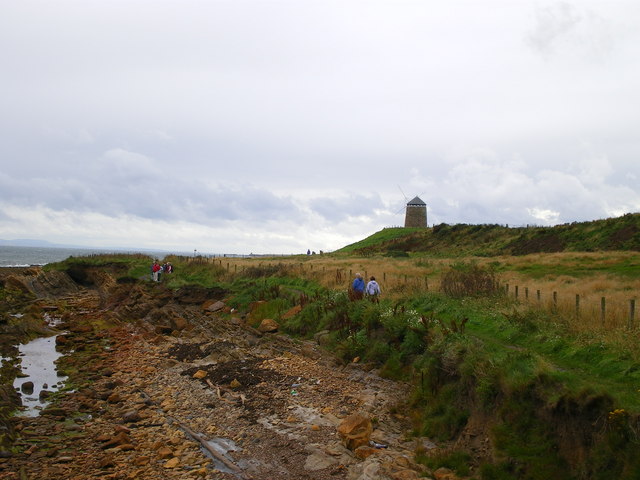 On the Fife Coastal Path near the old Windmill