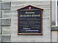 Scorton Methodist Church, Sign