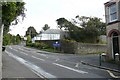 Marlborough Road as it rises past the Infants & Nursery School