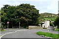 The Water Treatment Plant with Larkstone car park above.