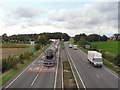 Approach to A15 and A17 roundabout at Holdingham