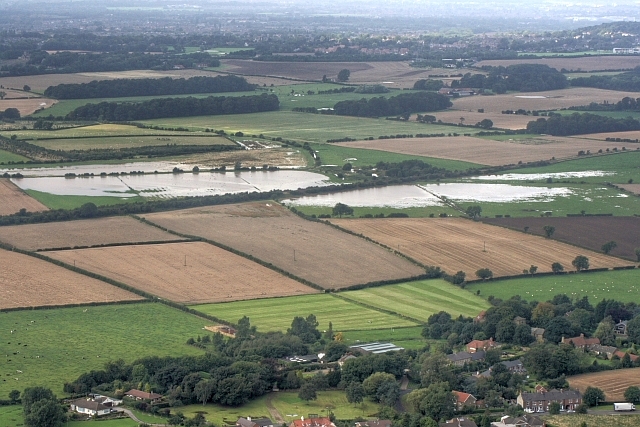 Water Logged Fields North West of Newton