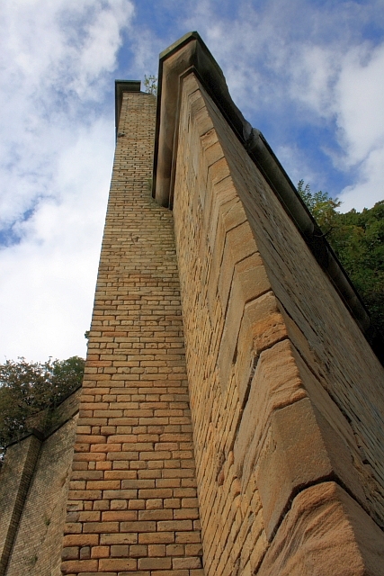 Close Up of South Abutment of Lands Viaduct
