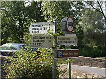 SP1106 : Direction Signs in Bibury by Alan Morrison