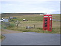 Telephone box at Sellafirth