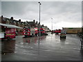 Fire engines at the scene of the demise of Fleetwood Pier