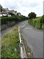 The Junction of Hillside Road with the A399 Wildersmouth Road.