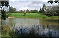 Lake and grounds of Onehouse Hall