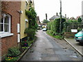 Looking SW along North Lyminge Lane