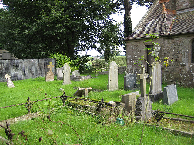 Churchyard of St Junabius, Llandinabo © Pauline E cc-by-sa/2.0 ...