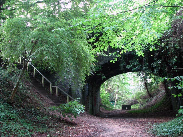 Disused railway bridge © Evelyn Simak :: Geograph Britain and Ireland