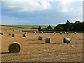 Straw bales and The Firs, Beckhampton