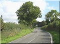 The B 5109 at the approach to the bad bends at Angora Farm Xroads