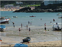 SW5240 : View towards Porthminster beach from St Ives harbour by Peter Jemmett