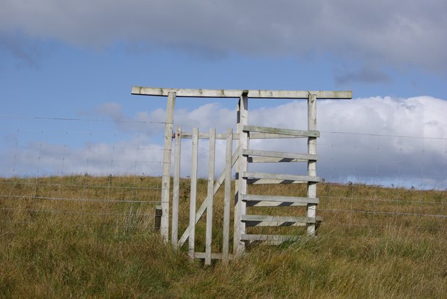 Kissing gate in a deer fence