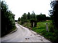 Access road to Torphins water-treatment plant