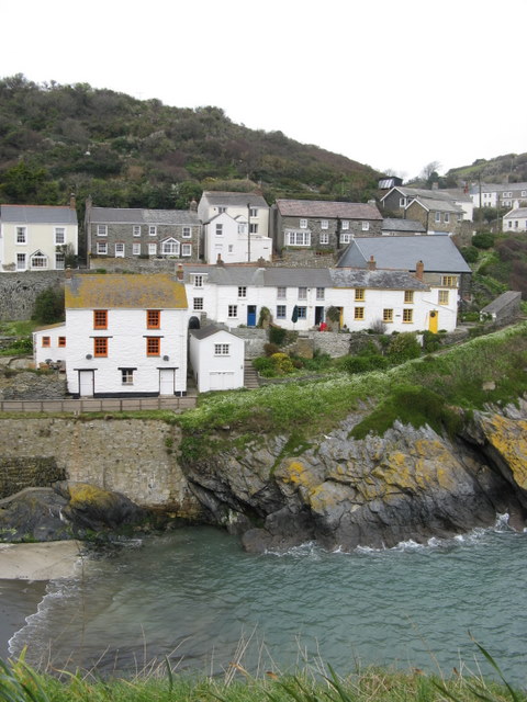 Houses on Portloe's harbour