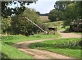 Track skirting Crow Hall to the north