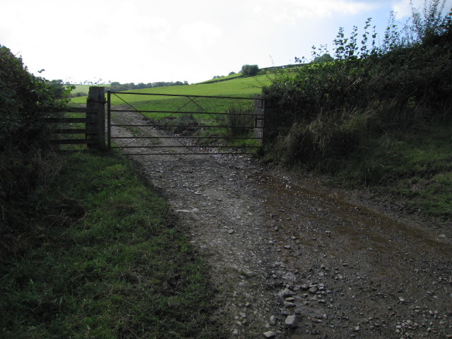 Gate into a field