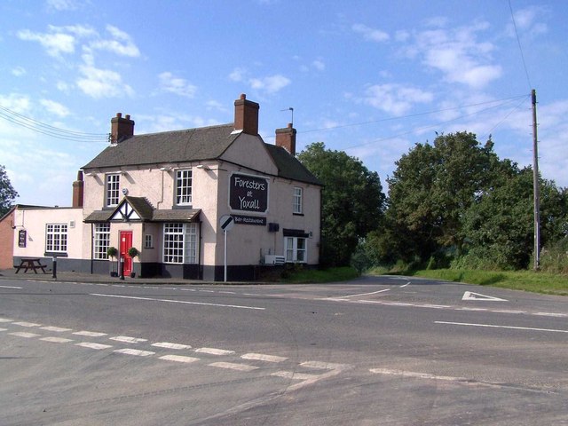 The Foresters, Yoxall © Geoff Pick Cc-by-sa 2.0 :: Geograph Britain And 