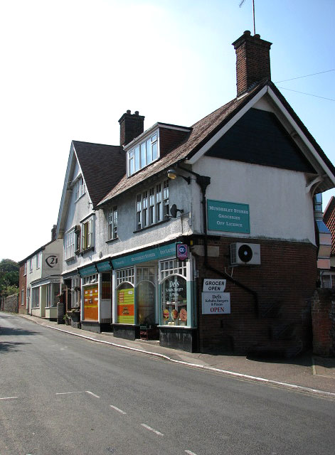 High Street (B1145) past Mundesley Stores