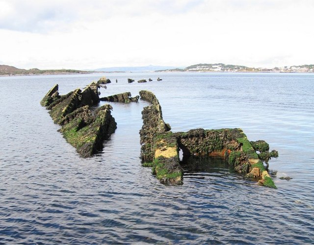 Wreck of the HMS Port Napier in Loch Alsh