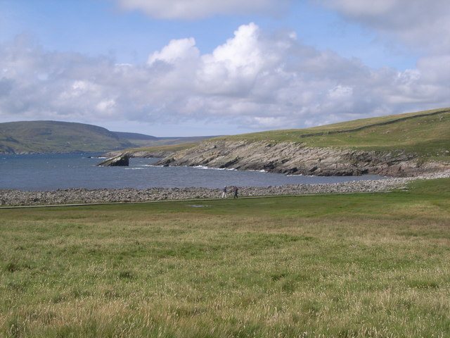 Looking across Mousa Sound