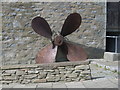 Propeller outside the Scalloway Museum