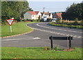 A134 curving north through Alpheton