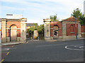 Red barracks gates