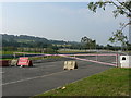 Road closure on the Pencoed Industrial Estate