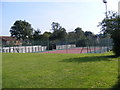 TM3968 : Yoxford Tennis Court by Geographer